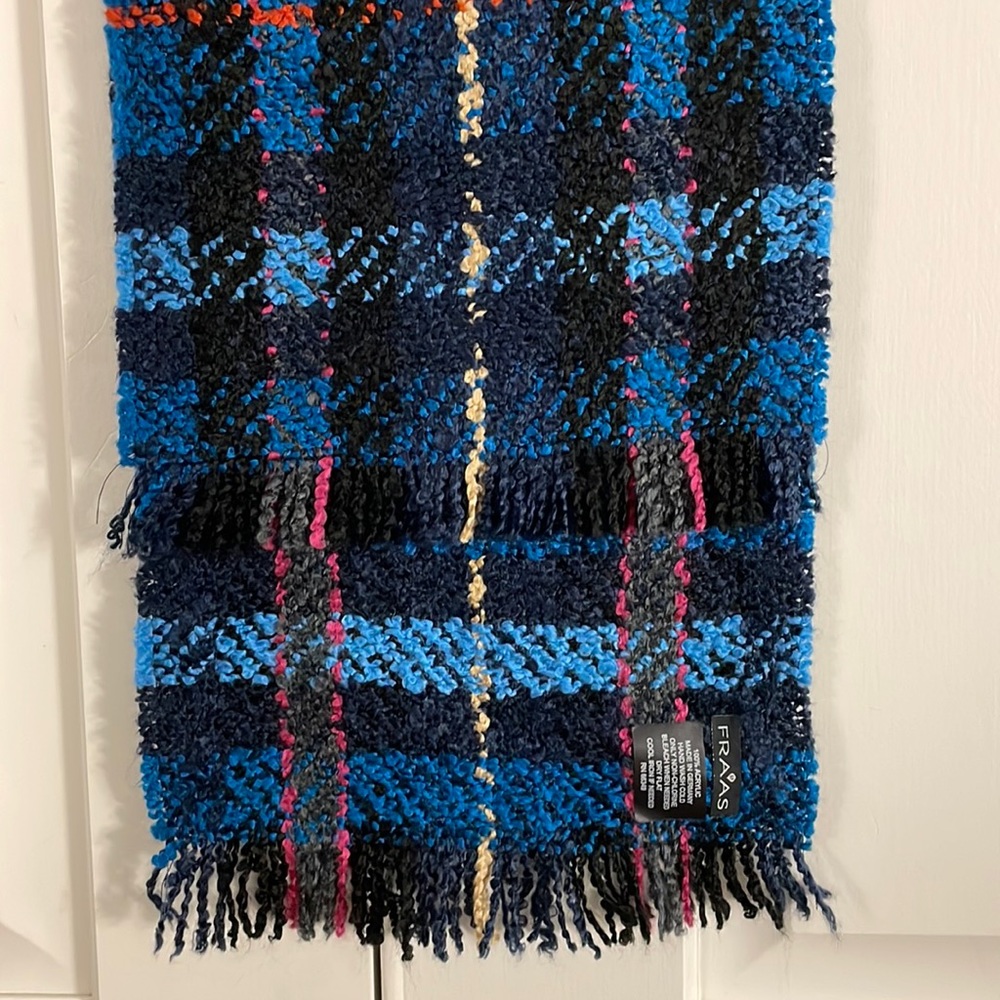 Fraas Blue Plaid Scarf